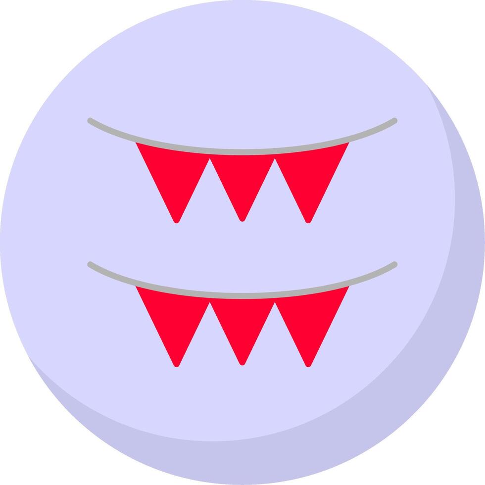 Garland Flat Bubble Icon vector