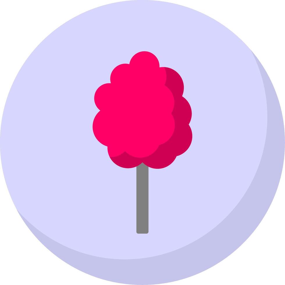 Cotton Candy Flat Bubble Icon vector