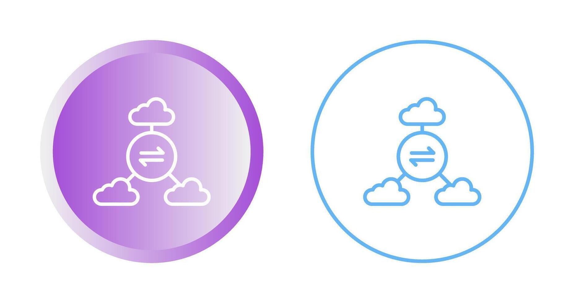 Multi-Cloud Vector Icon