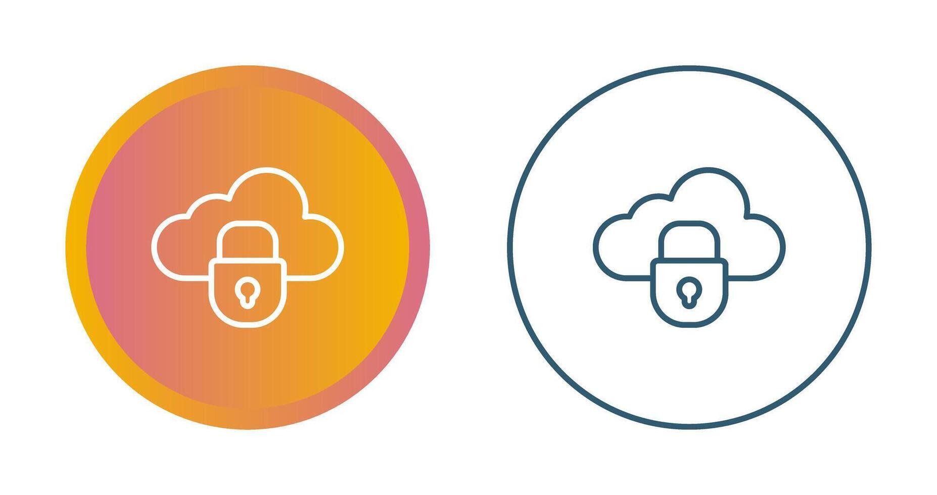 Private Cloud Vector Icon