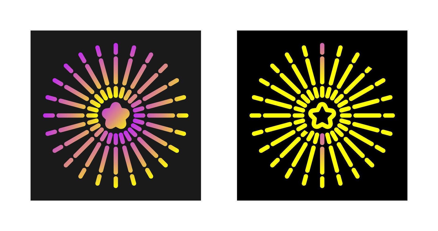 icono de vector de fuegos artificiales