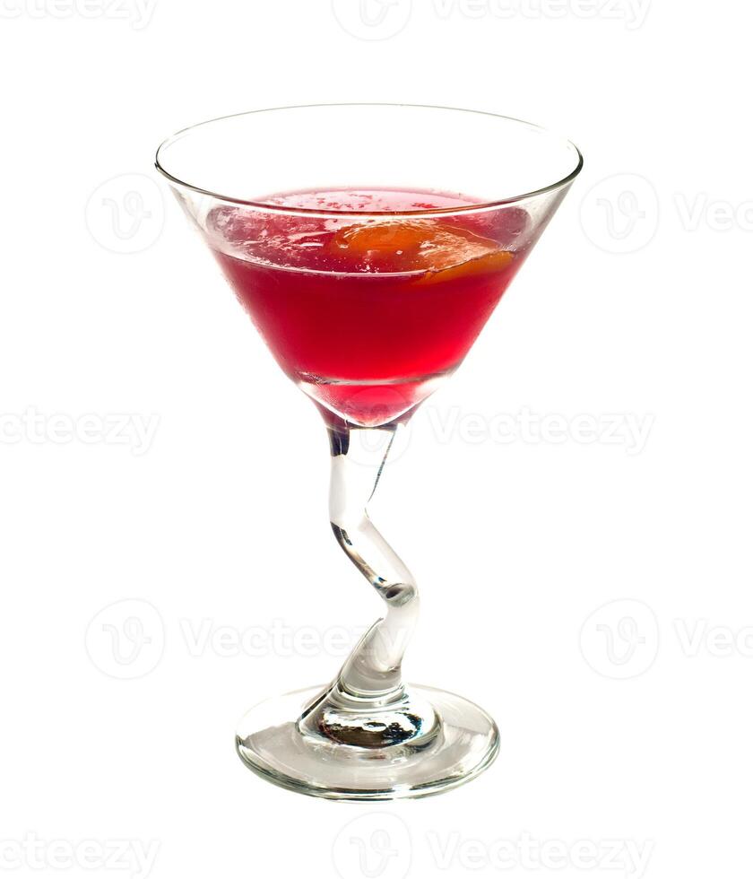 Cosmopolitan cocktail  on white photo