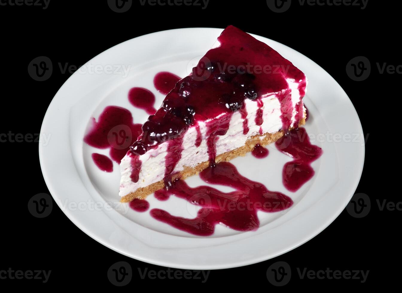 Blueberry Cheesecake plate photo