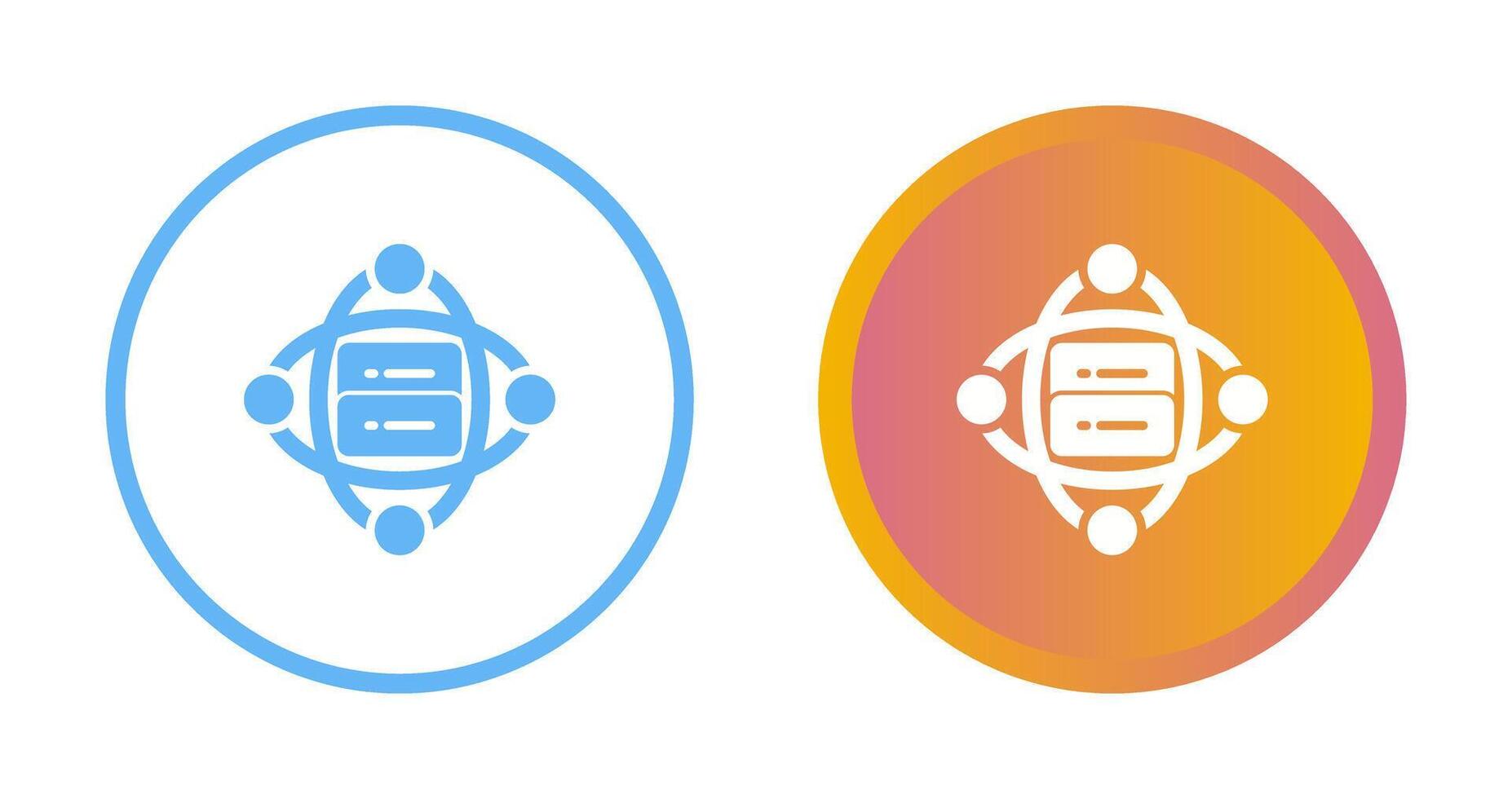 Cluster Server Vector Icon