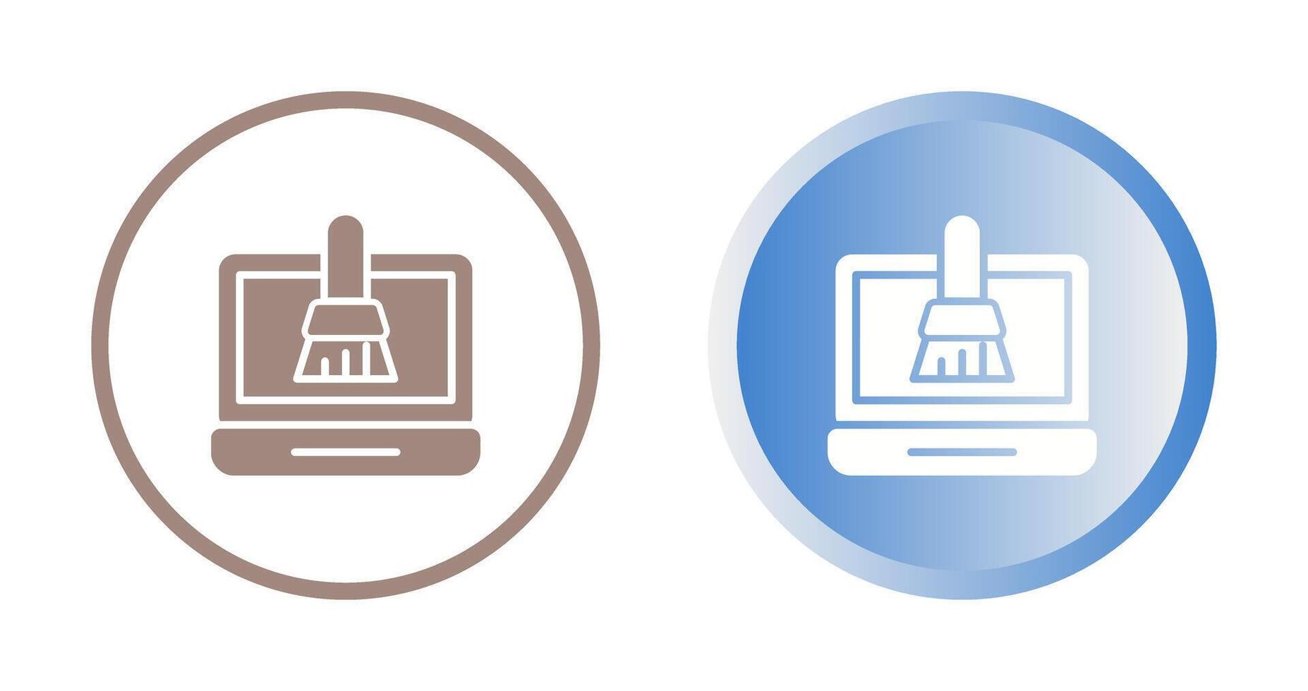 Disk Cleanup Vector Icon