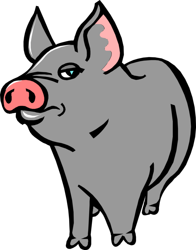 Dark piggy character png