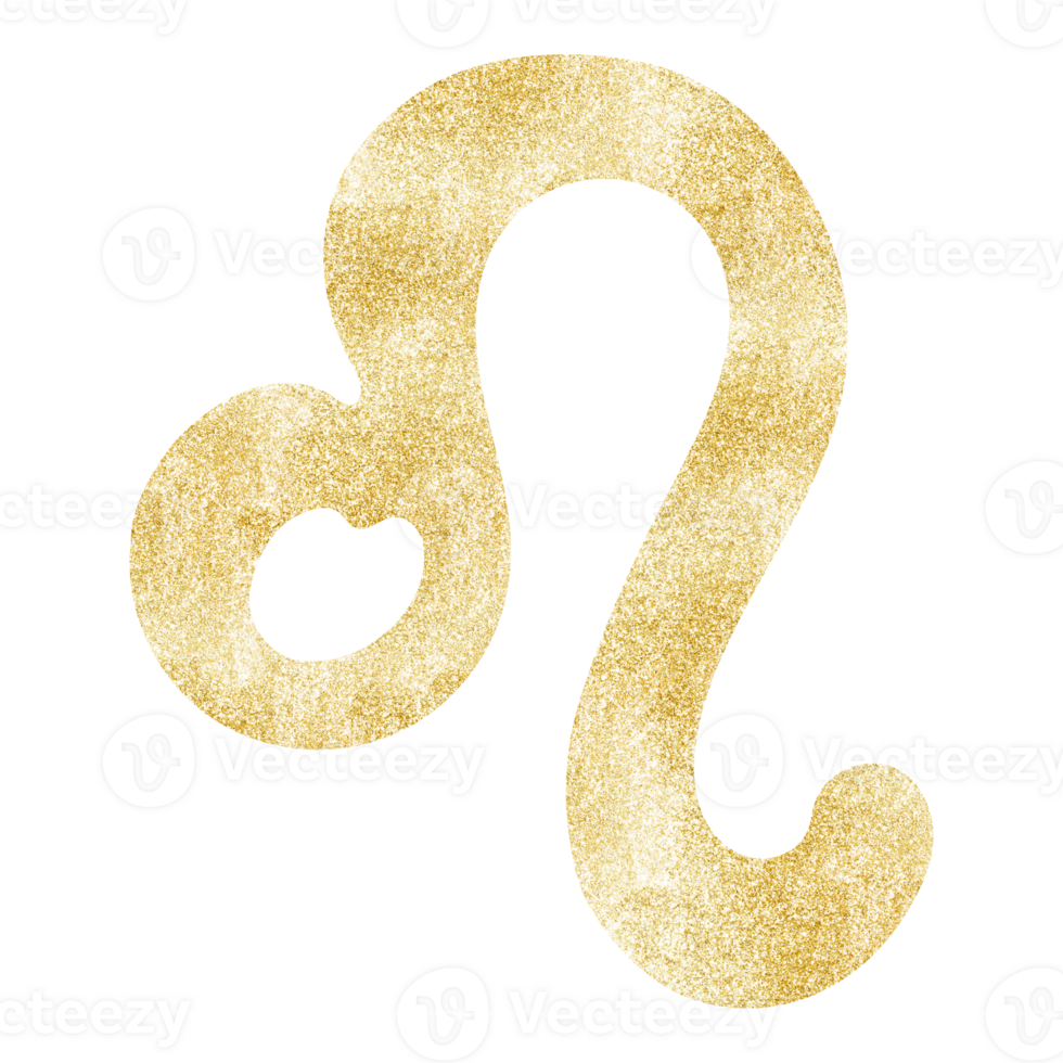 Gold Leo zodiac symbol illustration. Simple leo zodiac icon. luxury, esoteric zodiac sign concept. Astrological calendar. Horoscope astrology. Fit for paranormal, tarot readers and astrologers png