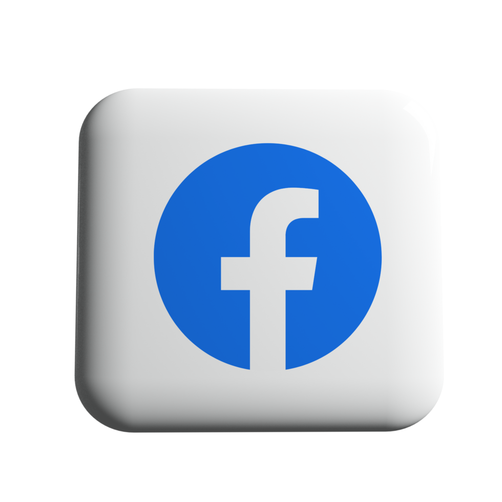 facebook logo. realistisch sociaal media icoon logo, PNG vrij