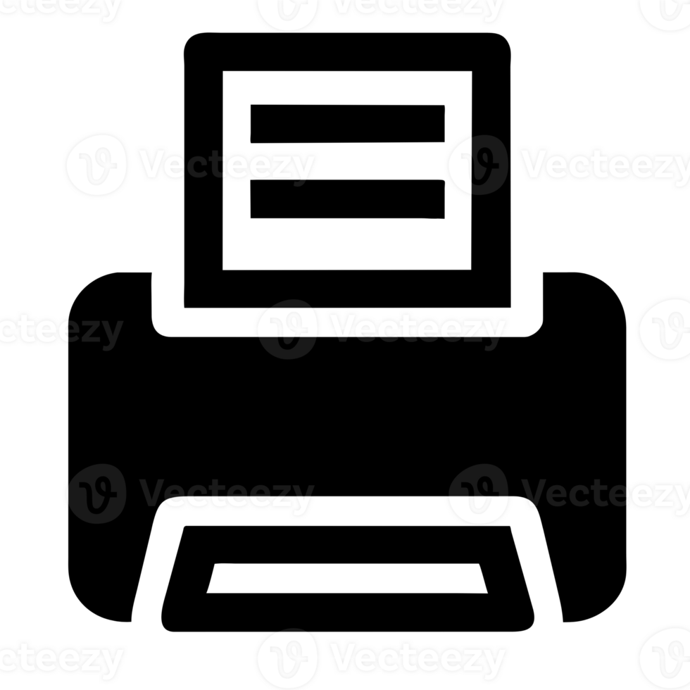 AI generated icon printer scanner png