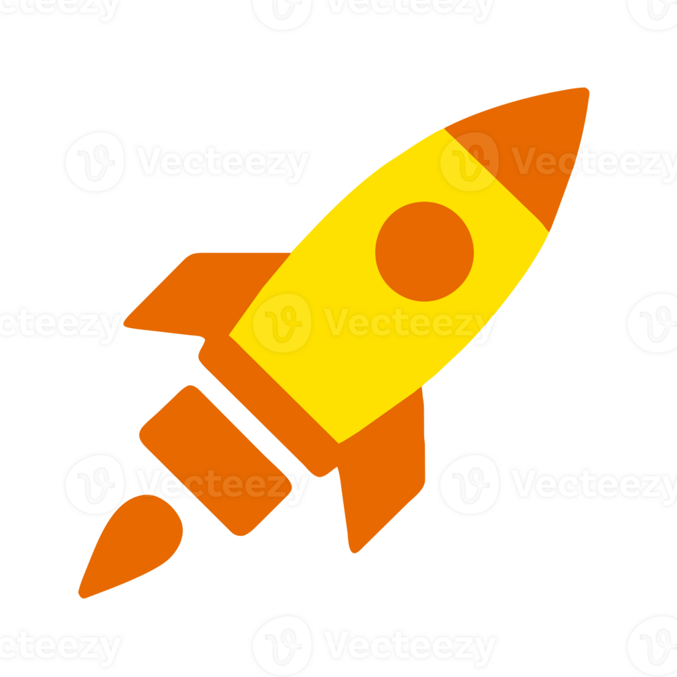 AI generated jet rocket icon png