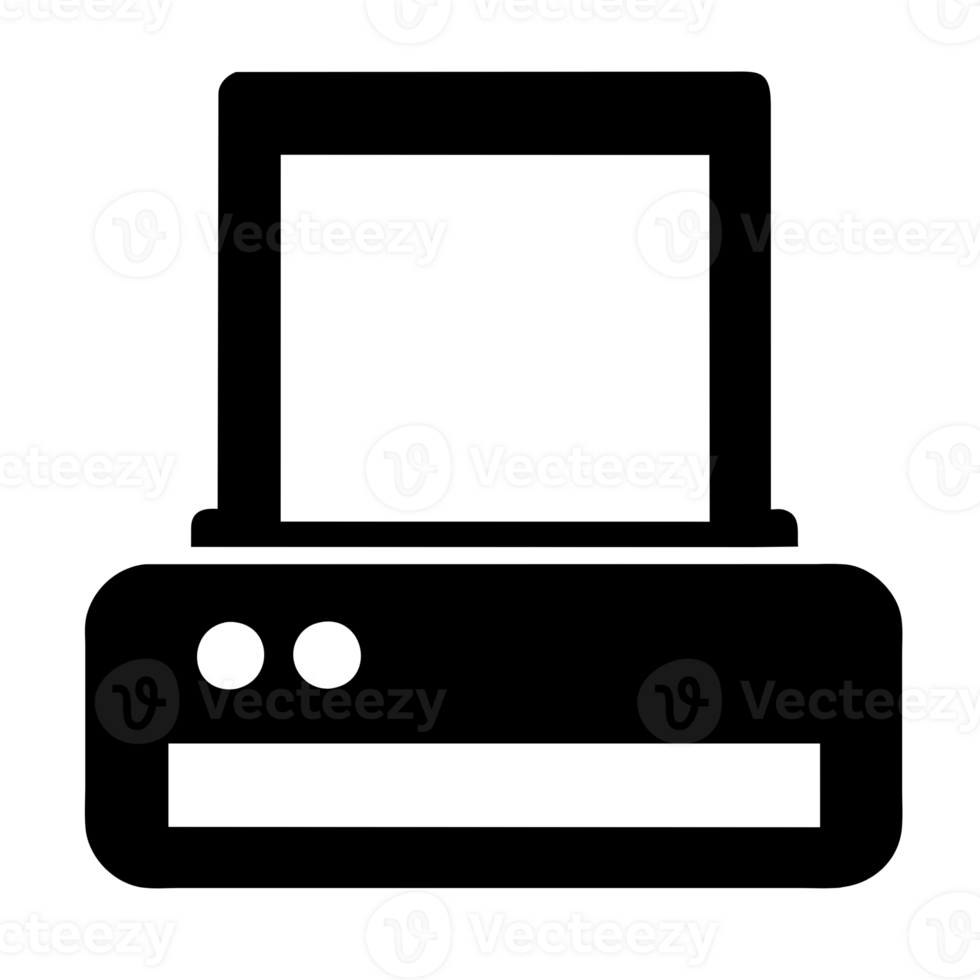 AI generated icon printer scanner png