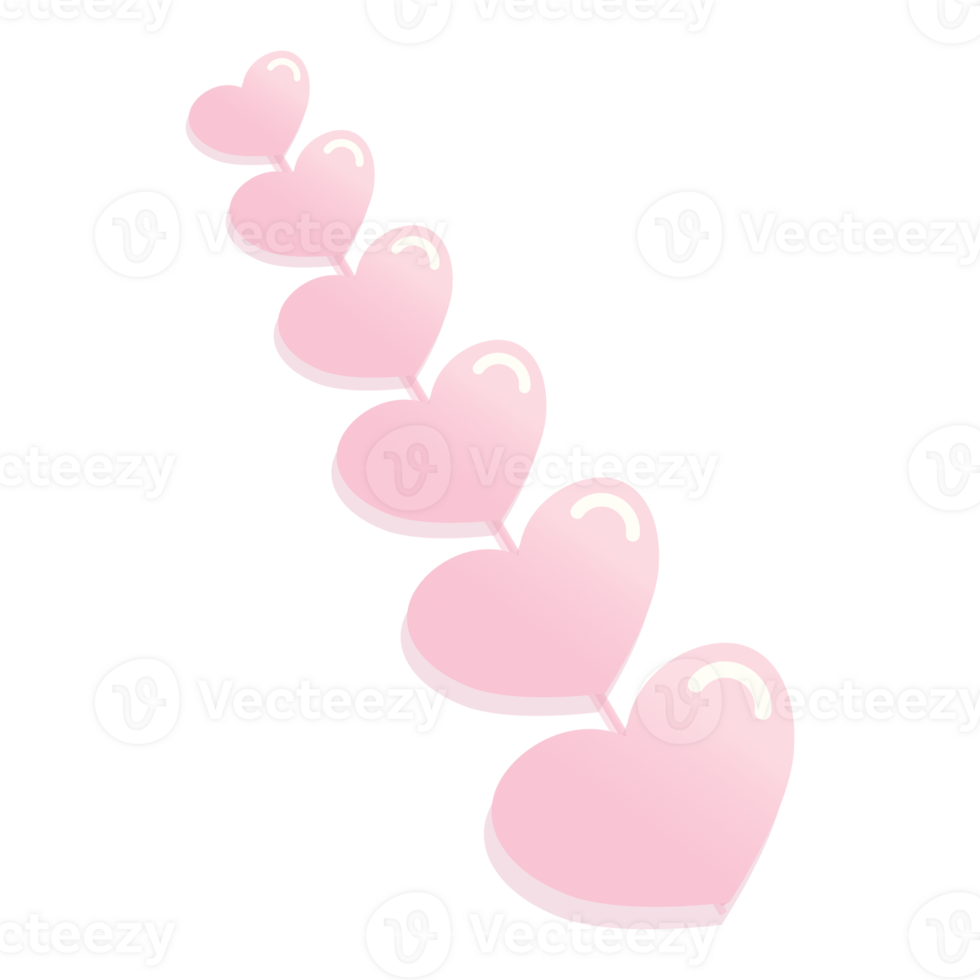 Pink Heart flower png