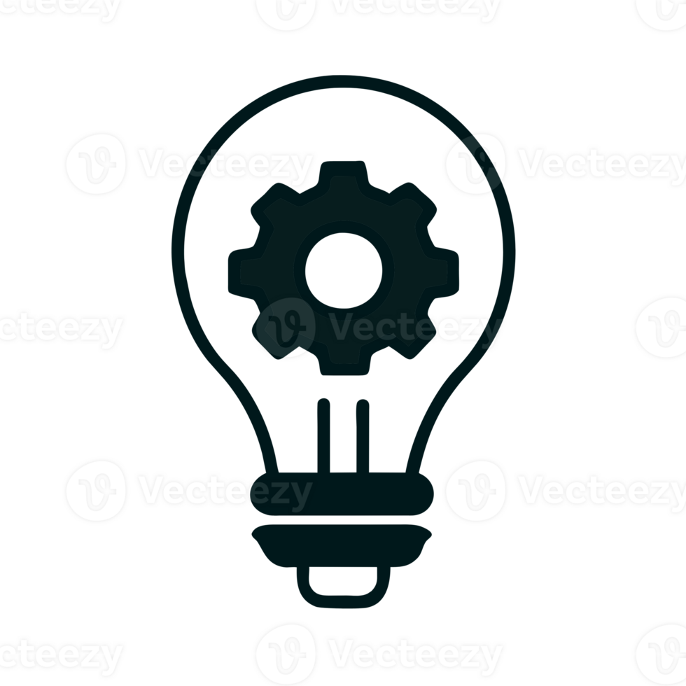AI generated light bulb icon png