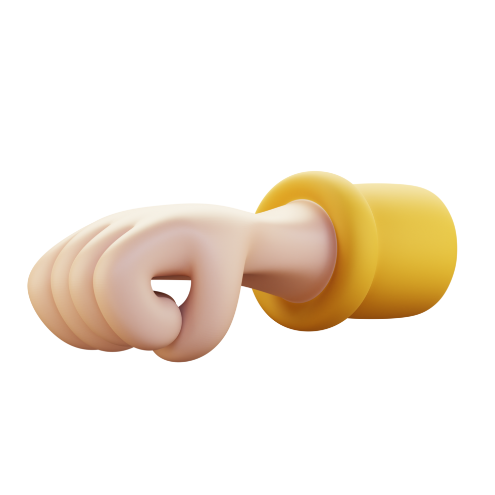 fist 3d icon illustration png