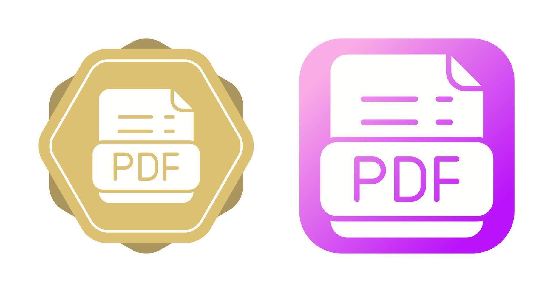 Pdf Format Vector Icon