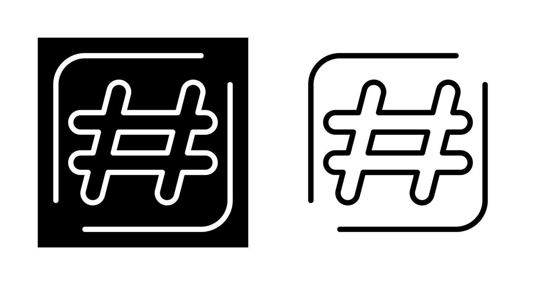 Hashtag Vector Icon