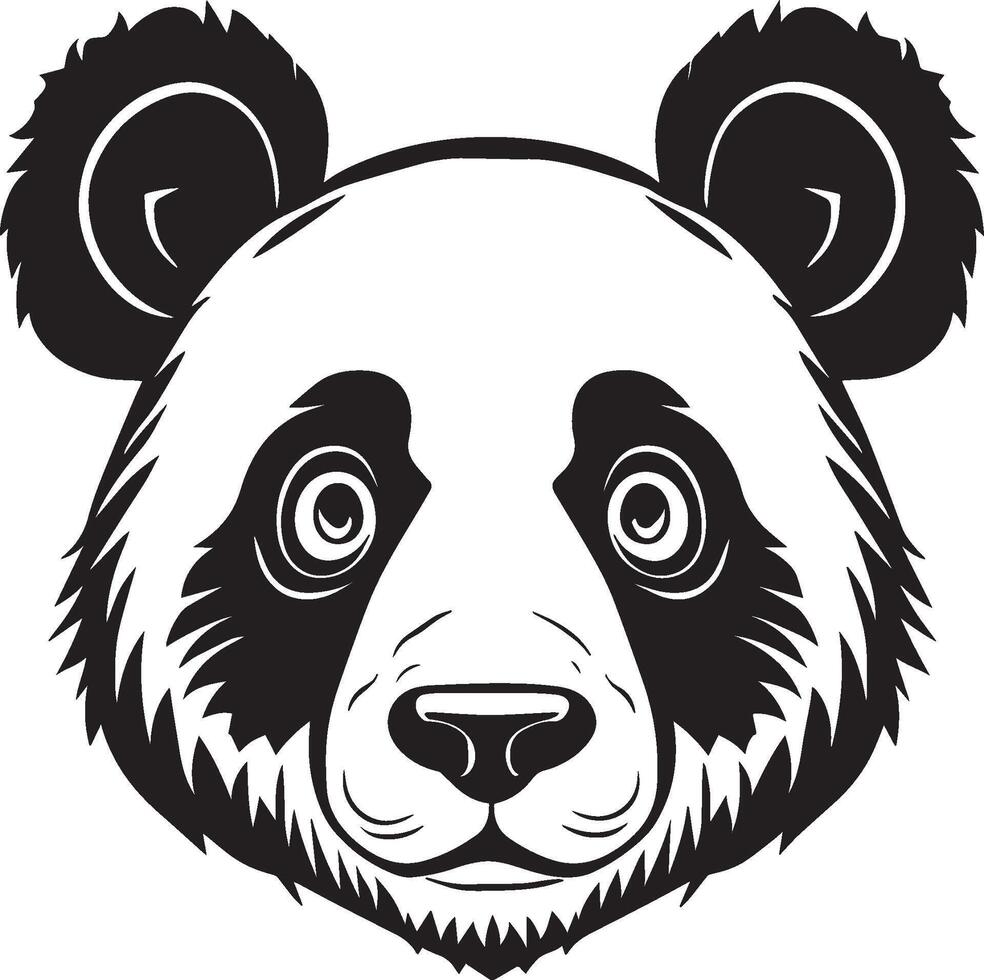 AI generated Panda Bear Face Illustration vector