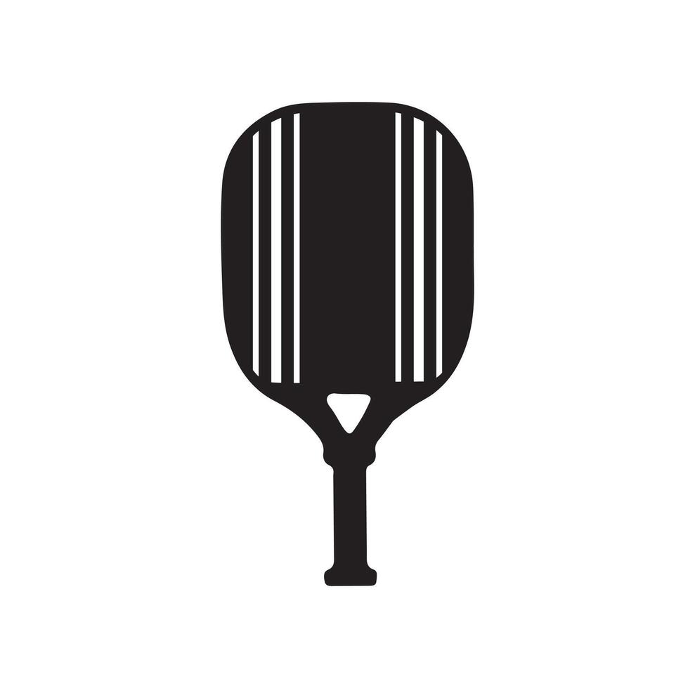 Pickleball paddle Vector Illustration. Pickleball Paddle and Ball Vector,  Clipart of Pickleball, Pickleball Bat and Symbol