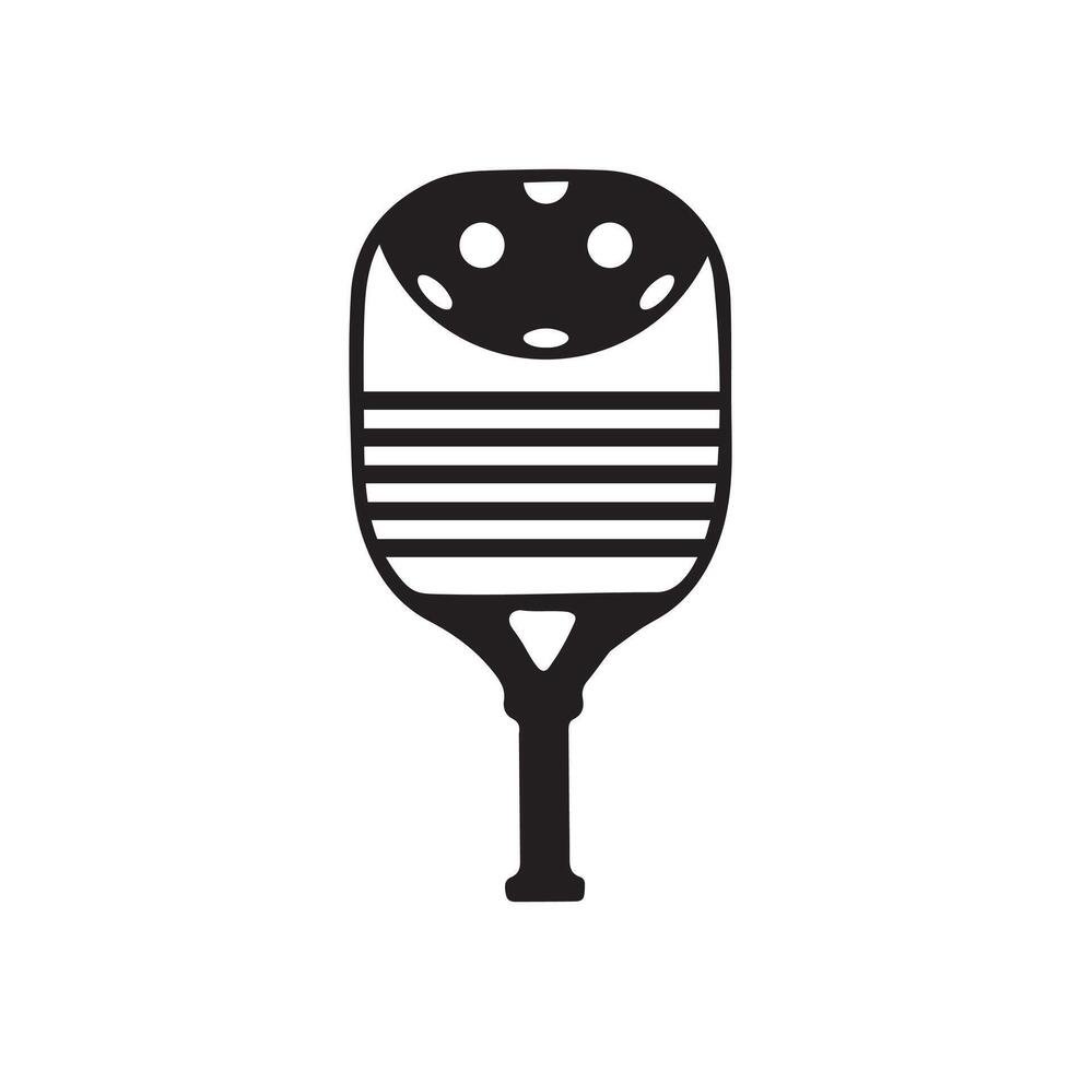 Pickleball paddle Vector Illustration. Pickleball Paddle and Ball Vector,  Clipart of Pickleball, Pickleball Bat and Symbol