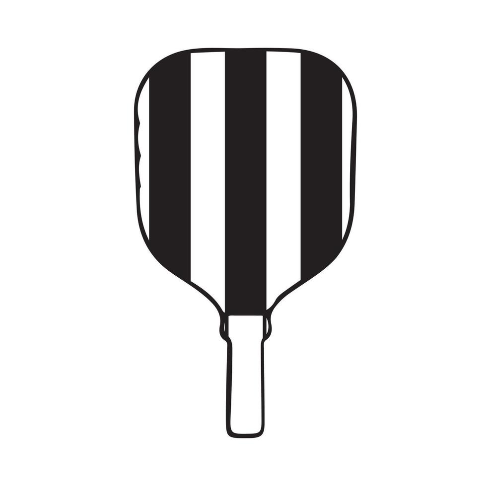 Pickleball paddle Vector Illustration. Pickleball Paddle and Ball Vector,  Clipart of Pickleball, Pickleball Bat and Symbol