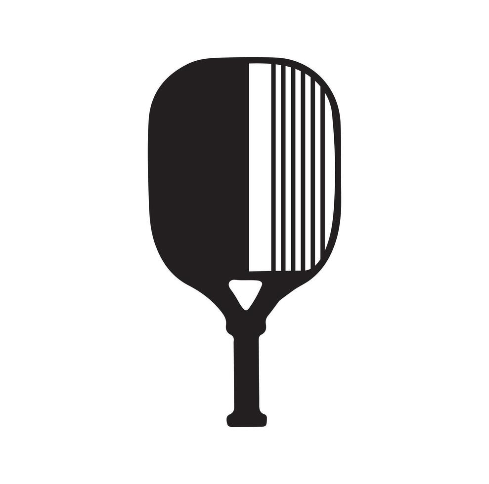 Pickleball paddle Vector Illustration. Pickleball Paddle and Ball Vector,  Clipart of Pickleball, Pickleball Bat and Symbol