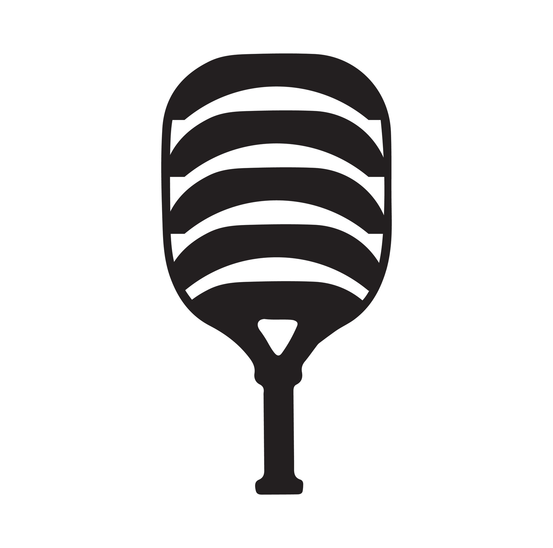 Pickleball paddle Vector Illustration. Pickleball Paddle and Ball