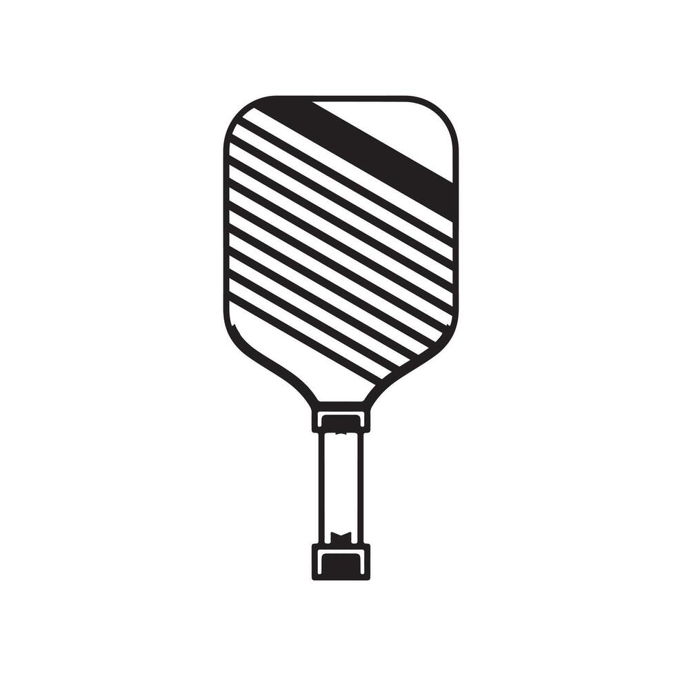 Pickleball paddle Vector Illustration. Pickleball Paddle and Ball Vector,  Clipart of Pickleball, Pickleball Bat and Symbol