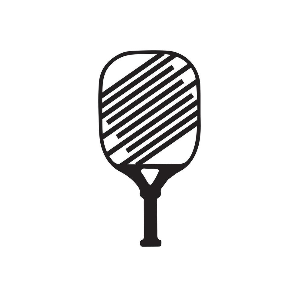 pickleball paleta vector ilustración. pickleball paleta y pelota vector, clipart de pepinillo, pickleball murciélago y símbolo