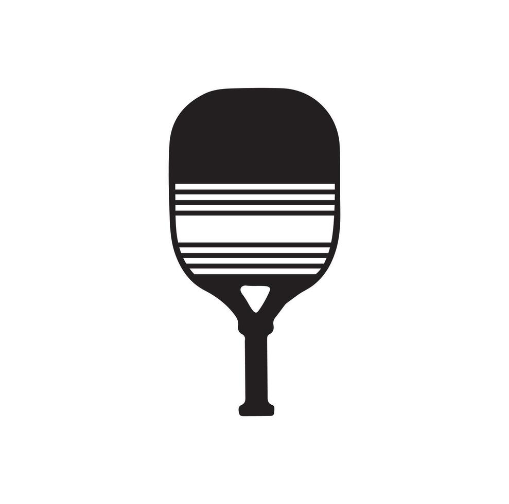 Pickleball paddle Vector Illustration. Pickleball Paddle and Ball Vector,  Clipart of Pickleball, Pickleball Bat and Symbol