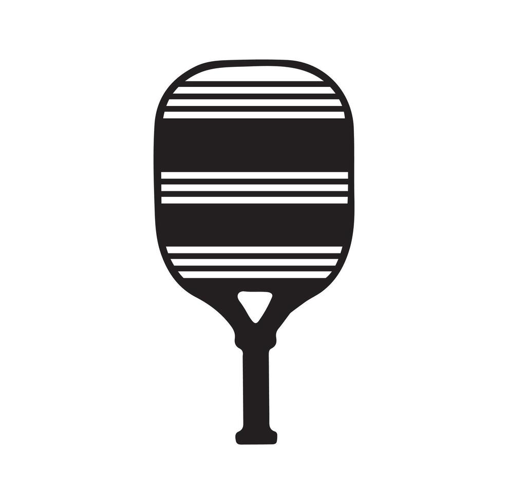 Pickleball paddle Vector Illustration. Pickleball Paddle and Ball Vector,  Clipart of Pickleball, Pickleball Bat and Symbol