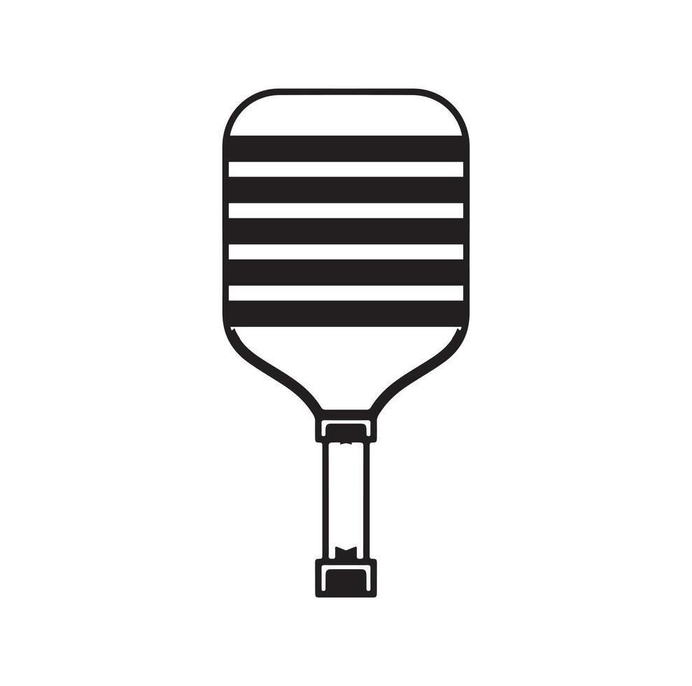 Pickleball paddle Vector Illustration. Pickleball Paddle and Ball Vector,  Clipart of Pickleball, Pickleball Bat and Symbol