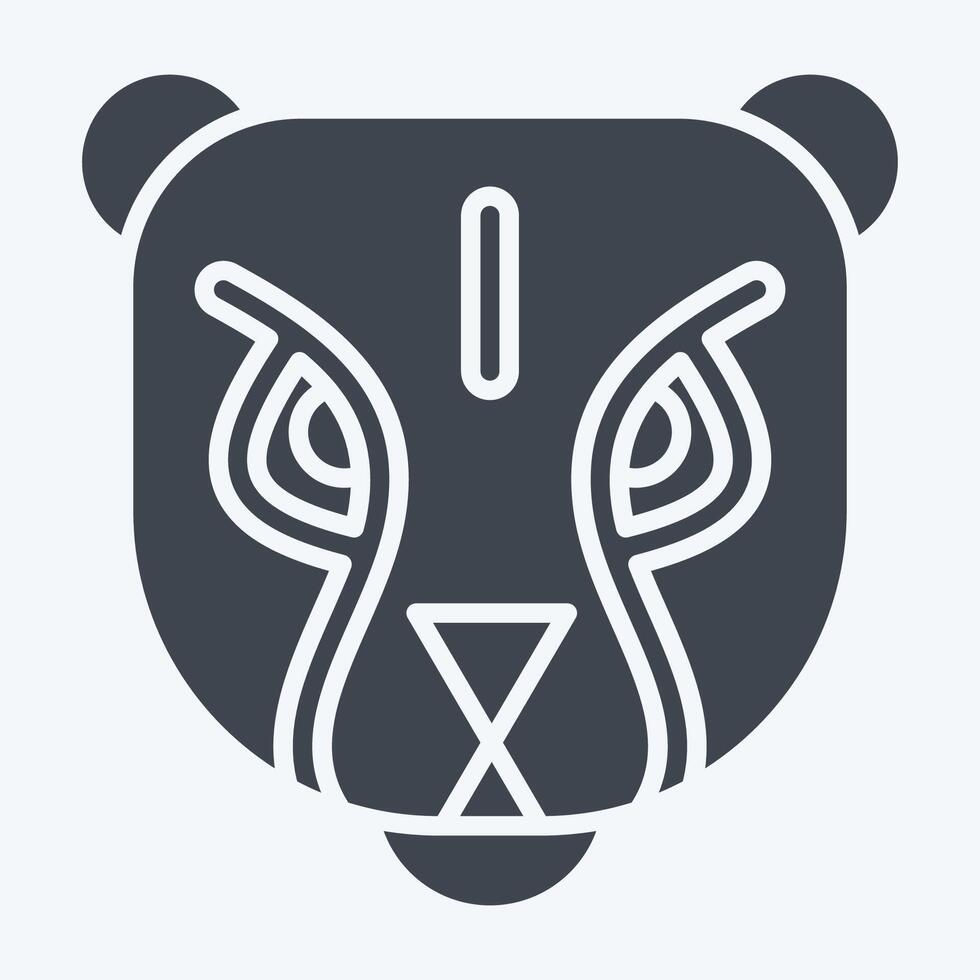 Icon Puma. related to Kenya symbol. glyph style. simple design editable. simple illustration vector