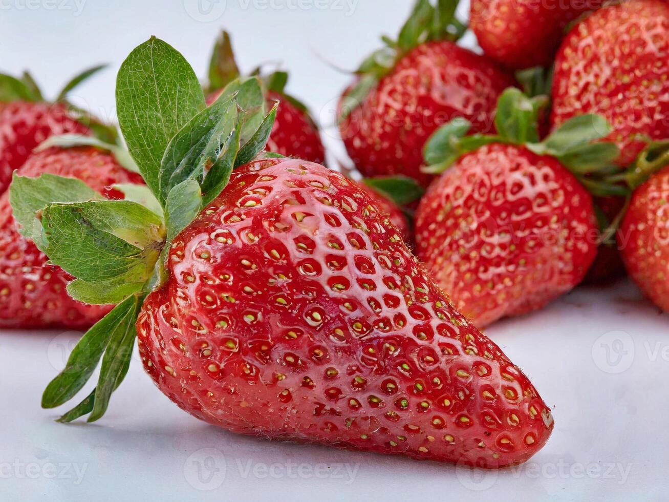 AI generated Generated ImStrawberry high resolution images on white backgroundage photo