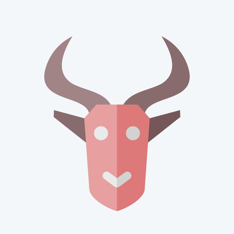 Icon Impala. related to Kenya symbol. flat style. simple design editable. simple illustration vector