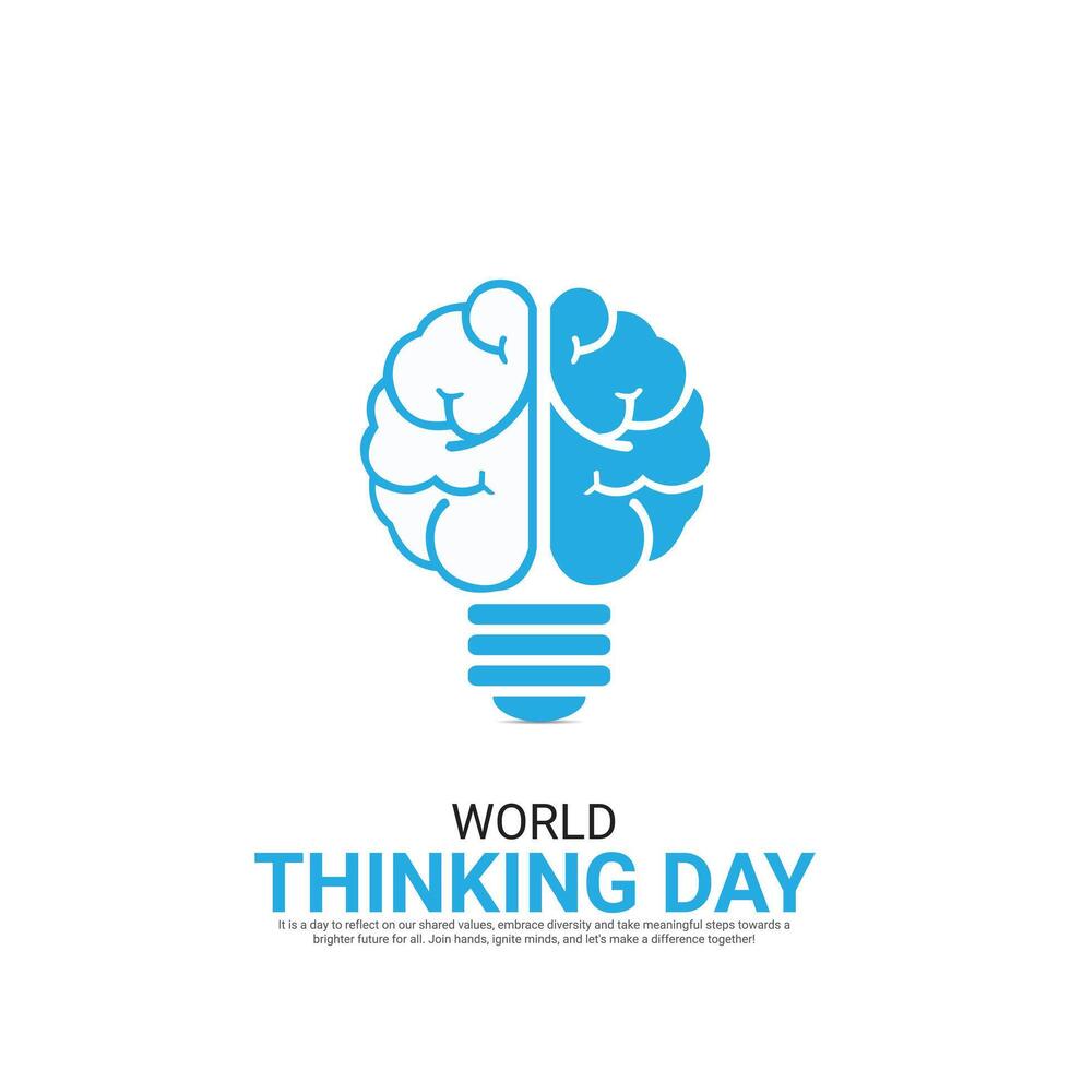 World Thinking Day. World Thinking Day creative ads design vector