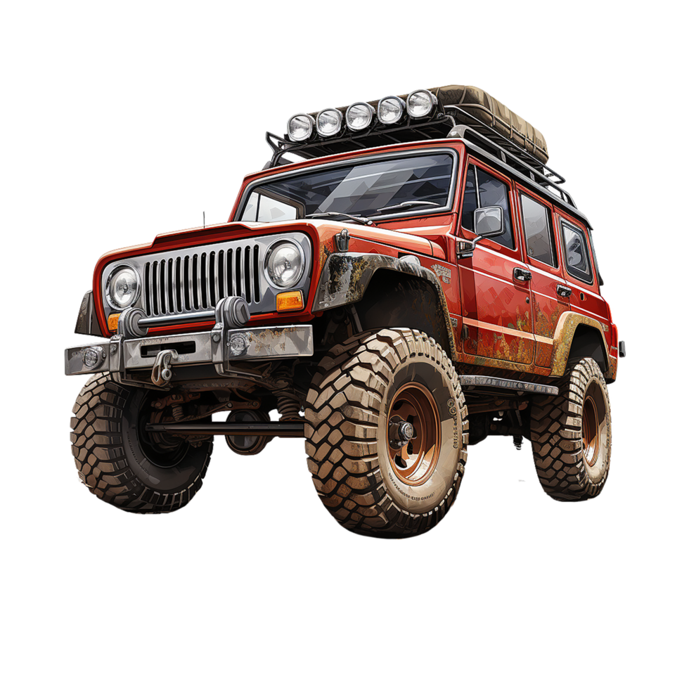 ai généré jeep, jeep png, jeep avec transparent Contexte png