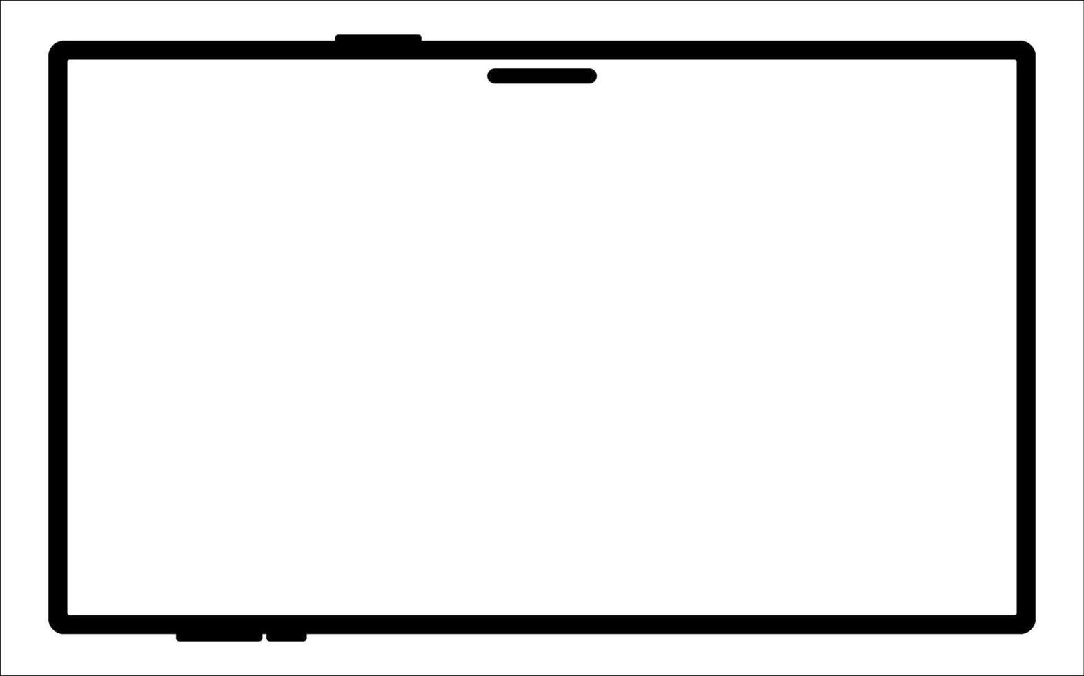 Blank screen tablet frame, Layout of a universal set of devices. UI, tablet mockup for UX for infographics or presentations. vector