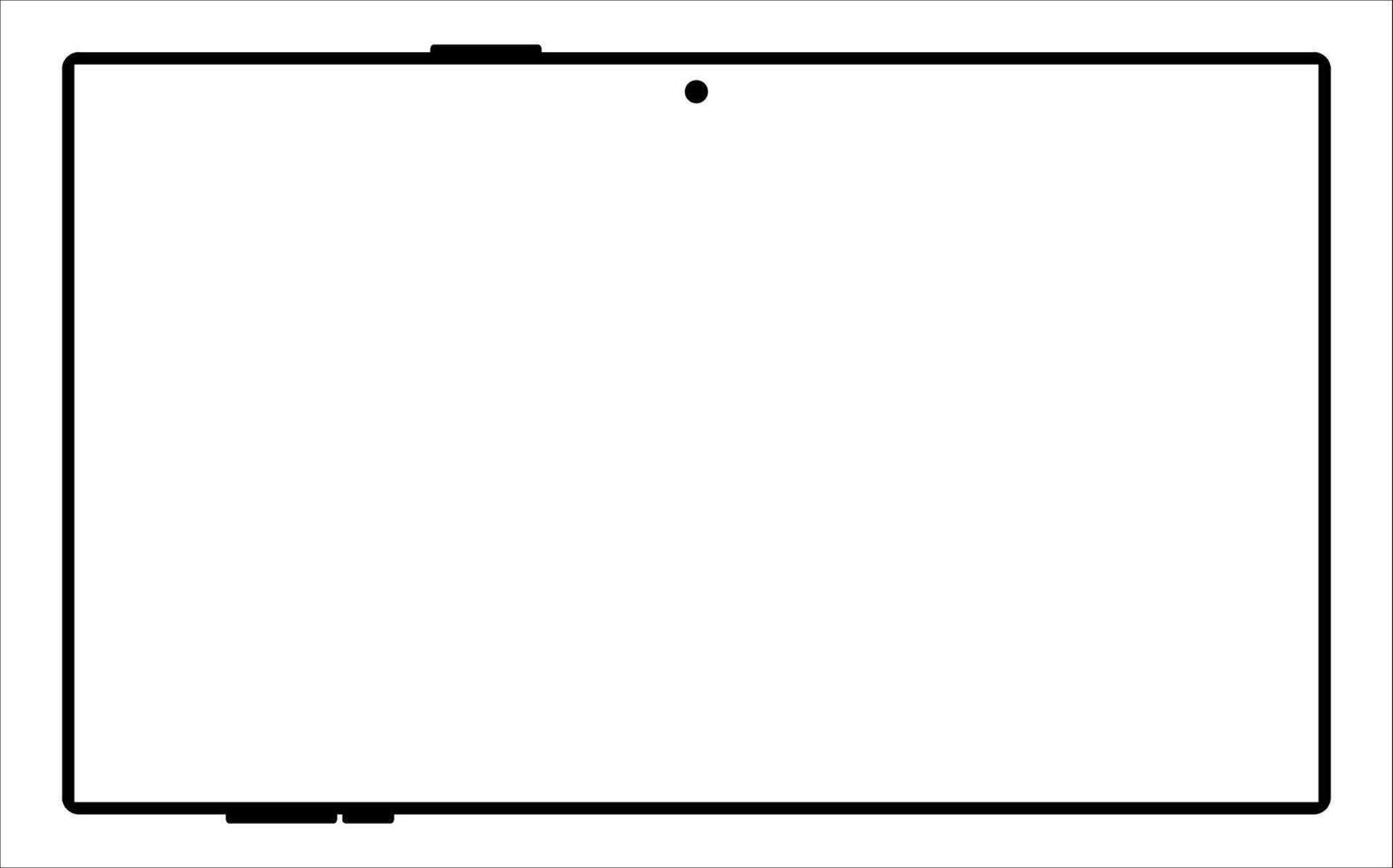 Blank screen tablet frame, Layout of a universal set of devices. UI, tablet mockup for UX for infographics or presentations. vector