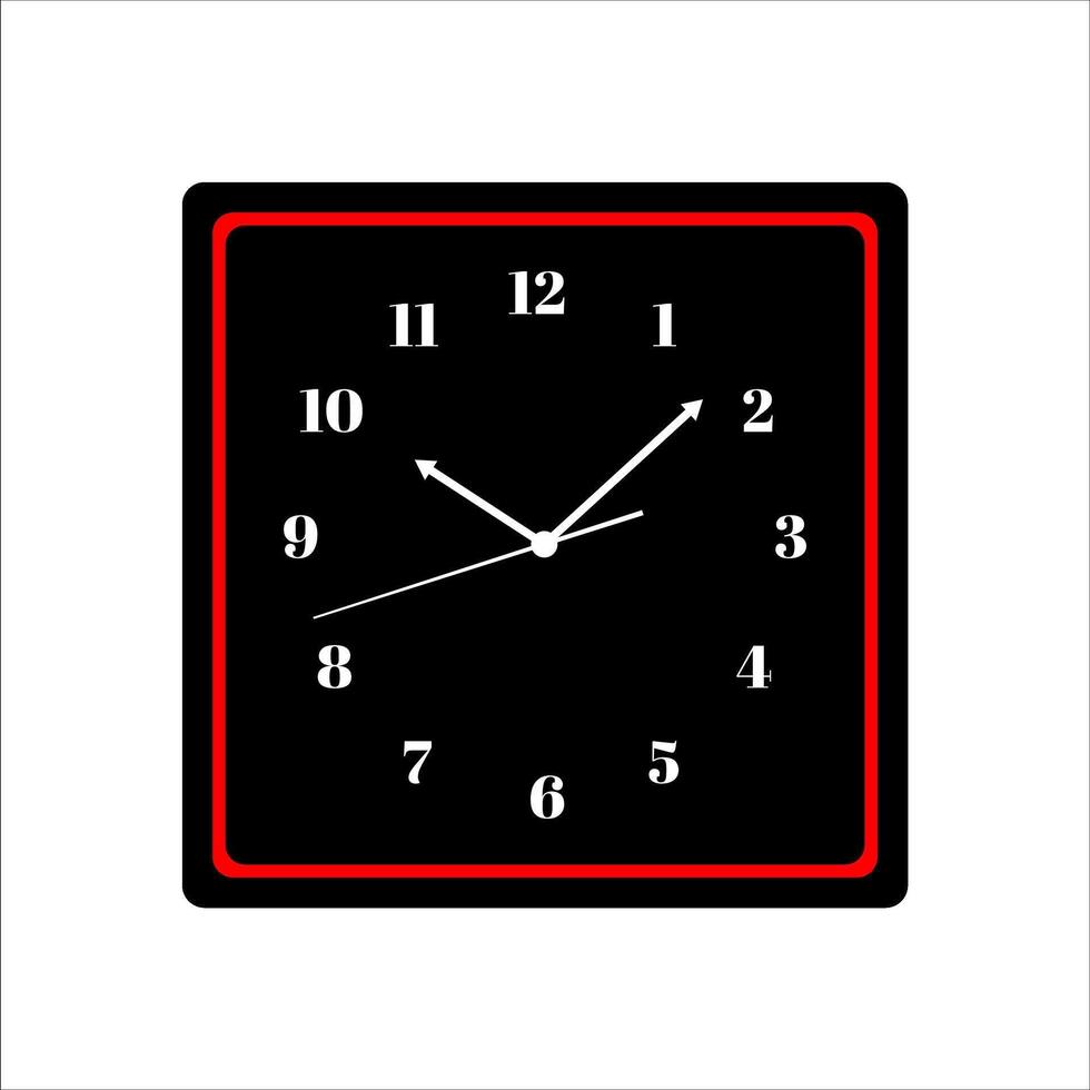 vector conjunto de oficina pared relojes de varios formas diseño modelo aislado en blanco antecedentes. marcar con romano numerales pared reloj Bosquejo para marca y publicidad aislado. reloj cara diseño