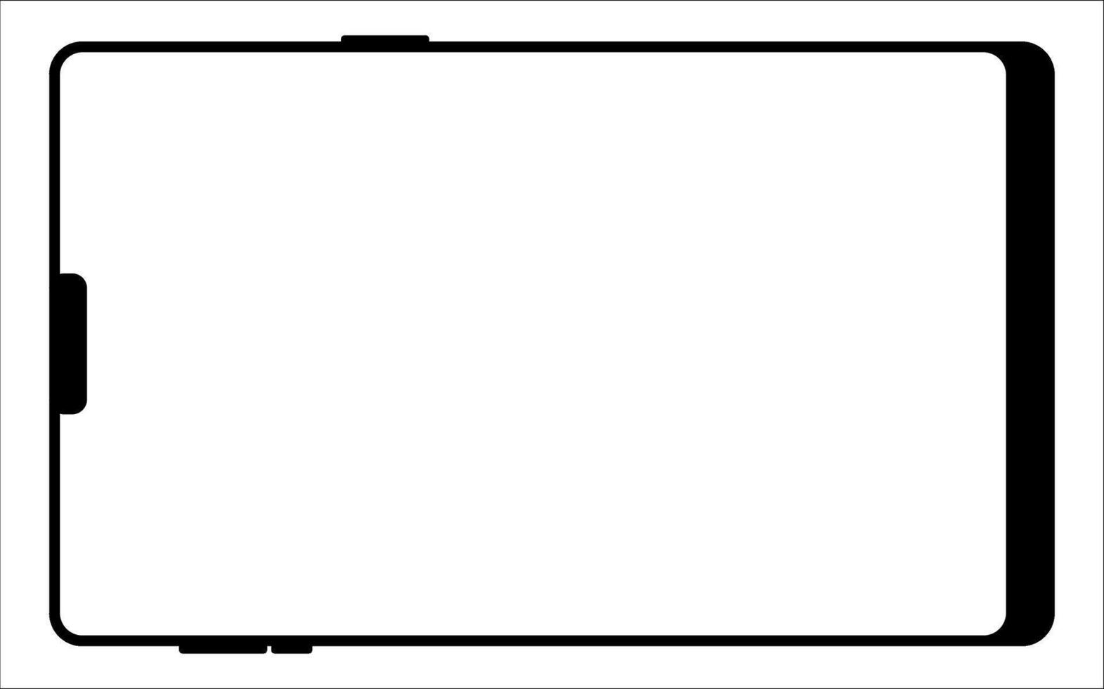 Blank screen tablet frame, Layout of a universal set of devices. UI, tablet mockup for UX for infographics or presentations. vector