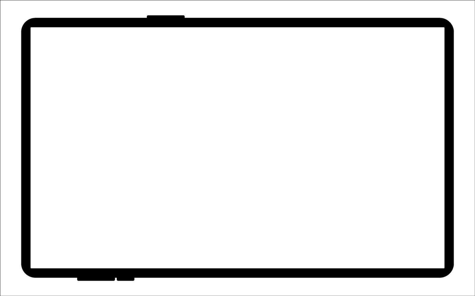 Blank screen tablet frame, Layout of a universal set of devices. UI, tablet mockup for UX for infographics or presentations. vector