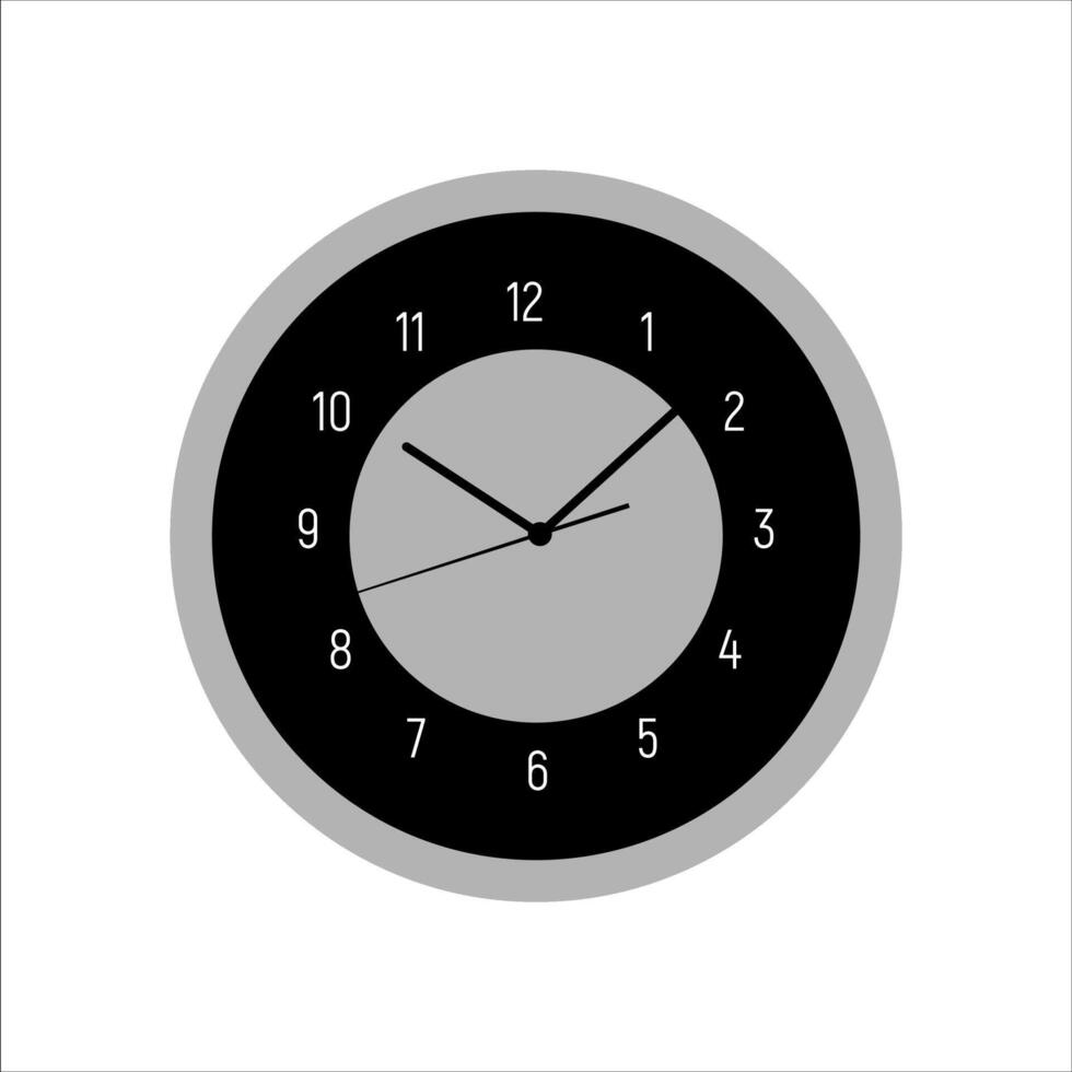 Vector Set of Office Wall Clocks of various shapes Design Template Isolated on White background. Dial with Roman numerals. Wall Clock Mock-up for Branding and Advertising Isolated. Watch Face Design