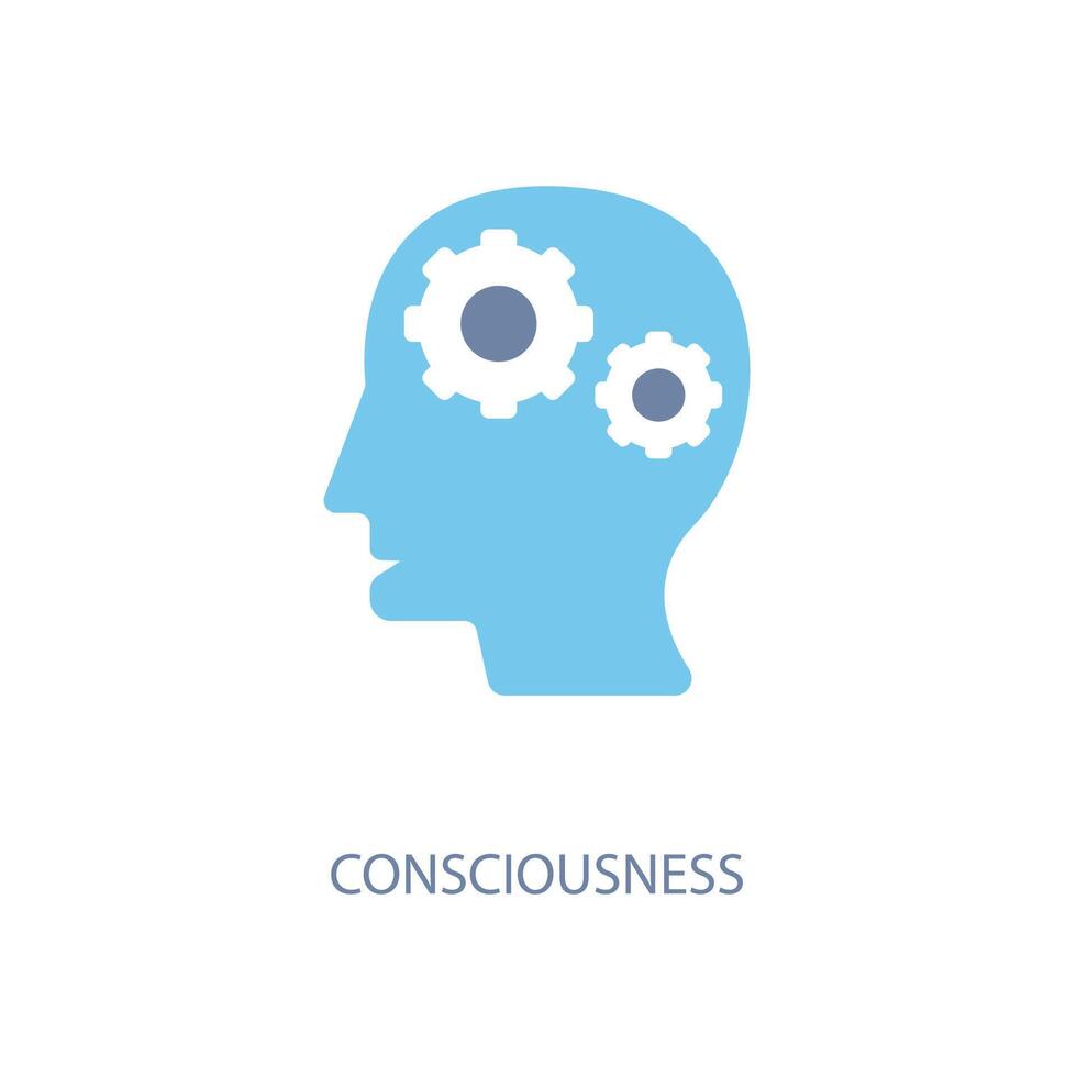 consciousness concept line icon. Simple element illustration.consciousness concept outline symbol de sign. vector