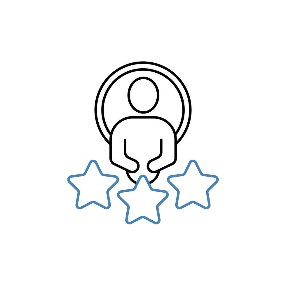 experience concept line icon. Simple element illustration. experience concept outline symbol design. vector