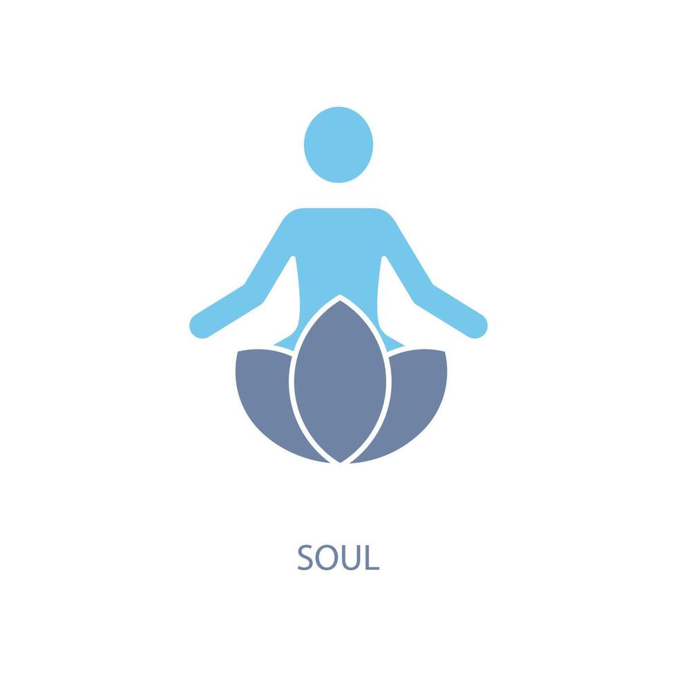 soul concept line icon. Simple element illustration. soul concept outline symbol design. vector