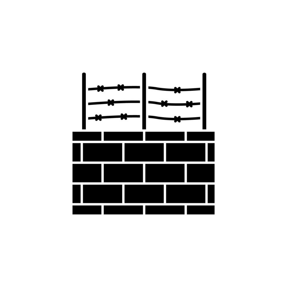 wall concept line icon. Simple element illustration. wall concept outline symbol design. vector
