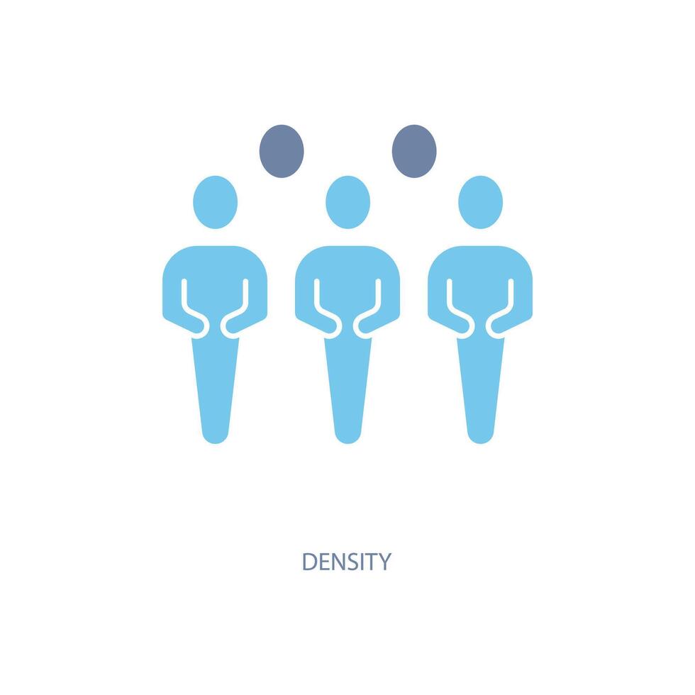 density concept line icon. Simple element illustration. density concept outline symbol design. vector