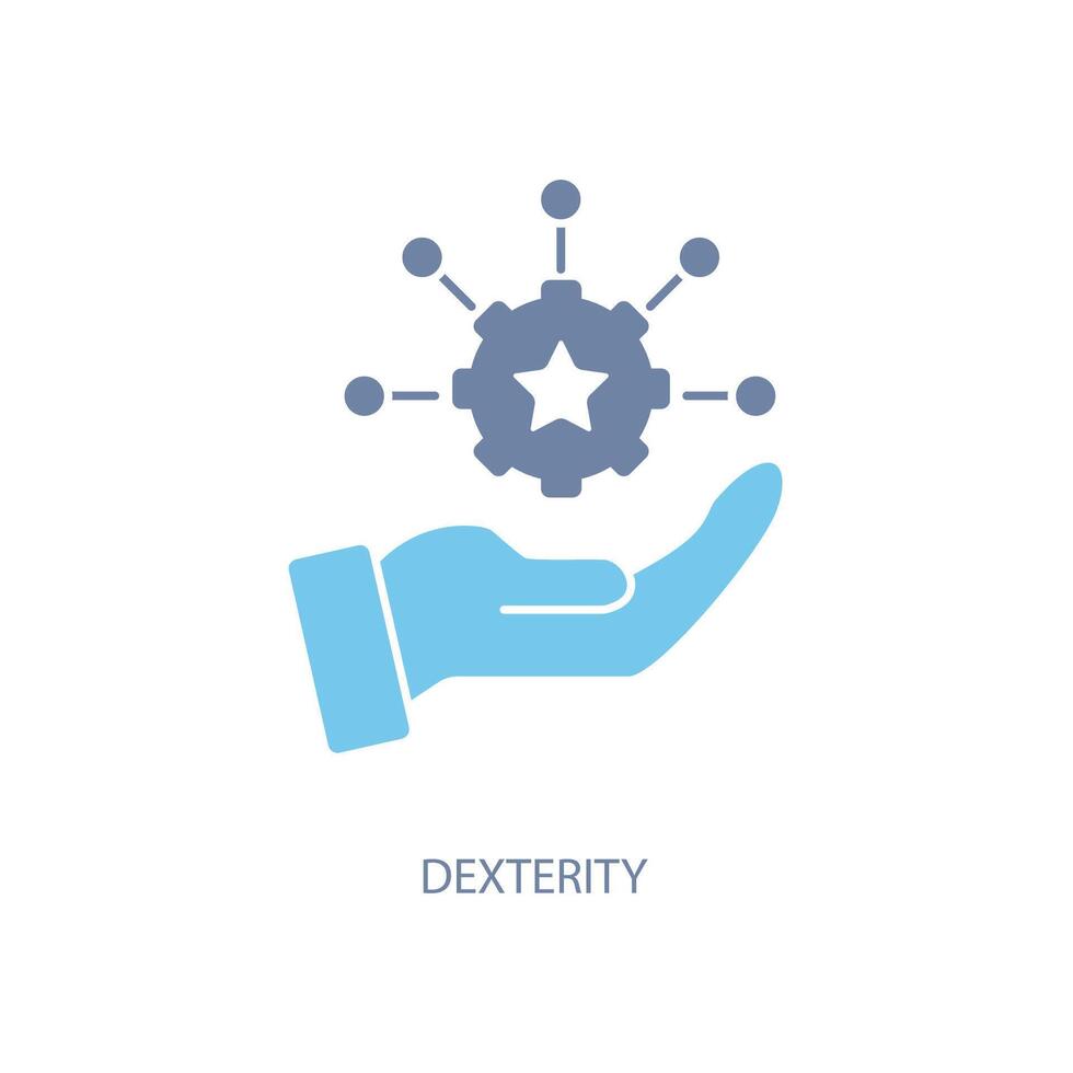 dexterity concept line icon. Simple element illustration. dexterity concept outline symbol design. vector