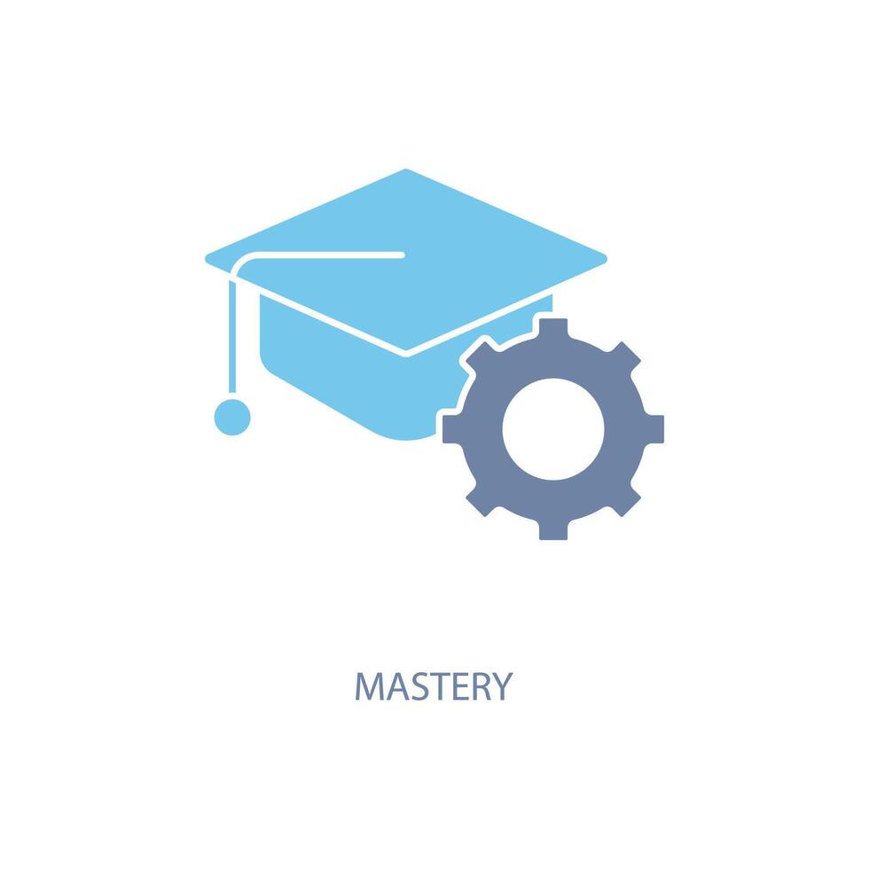 mastery concept line icon. Simple element illustration. mastery concept outline symbol design. vector