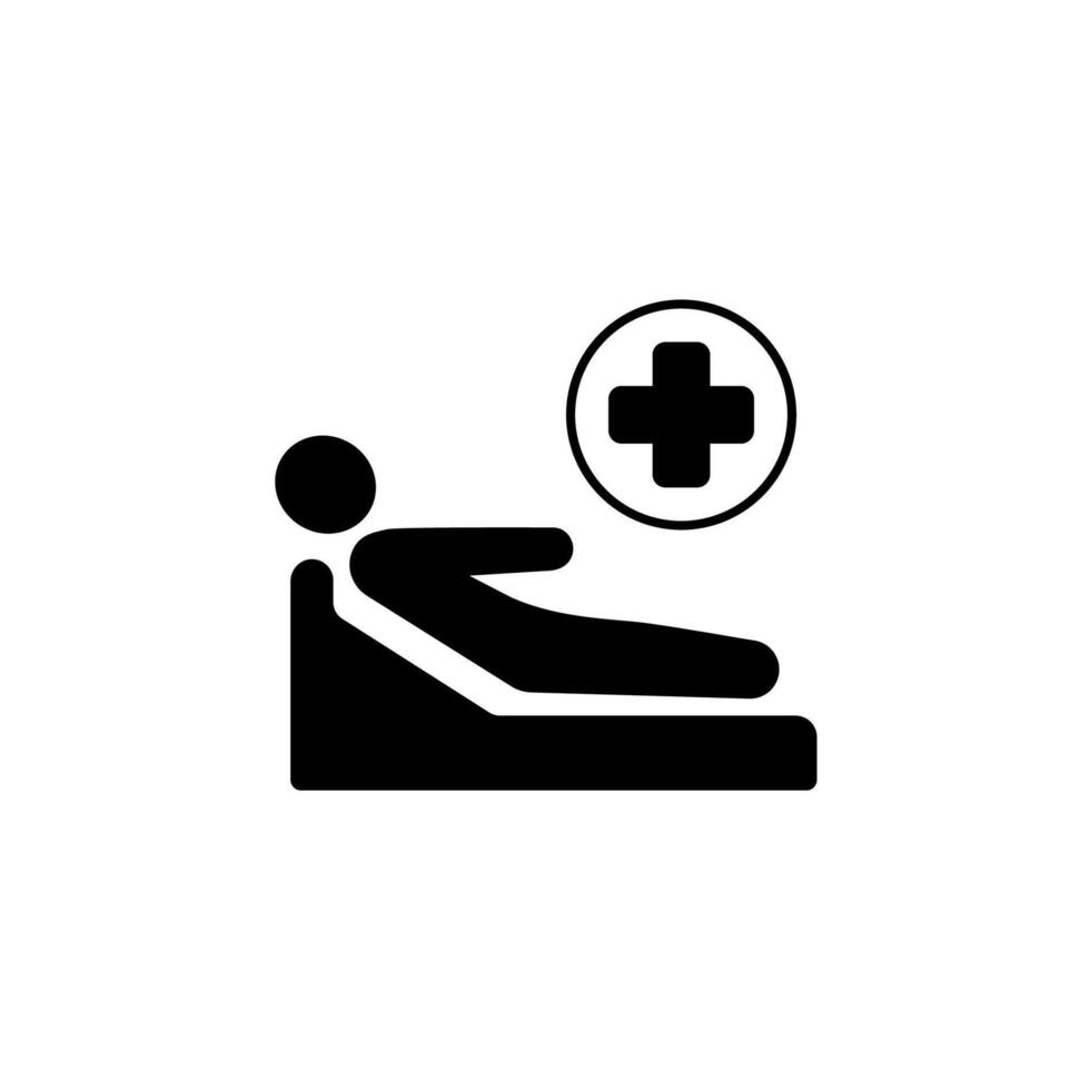 patient concept line icon. Simple element illustration. patient concept outline symbol design. vector